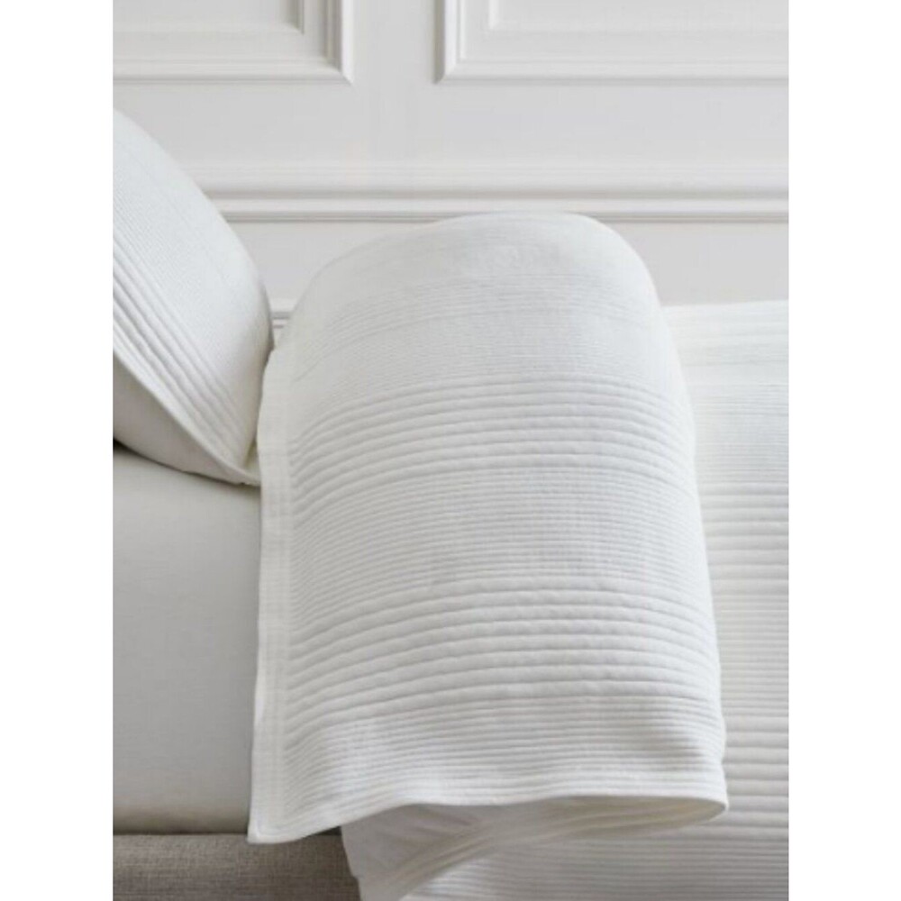 West Elm Cotton Cloud Jersey Duvet Cover White and Gray Jersey Twin
